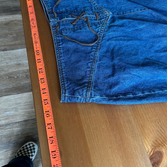 Vintage Bill Blass Jeans  Denim Lace-Up Women's Skirt Size 10 - Picture 9 of 13